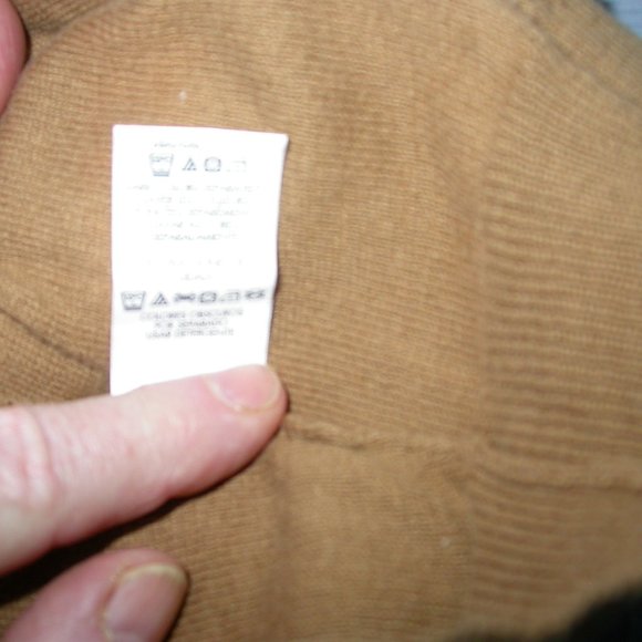 Camel Coloured Calvin Klein Zippered Knit Hoodie - Picture 10 of 10